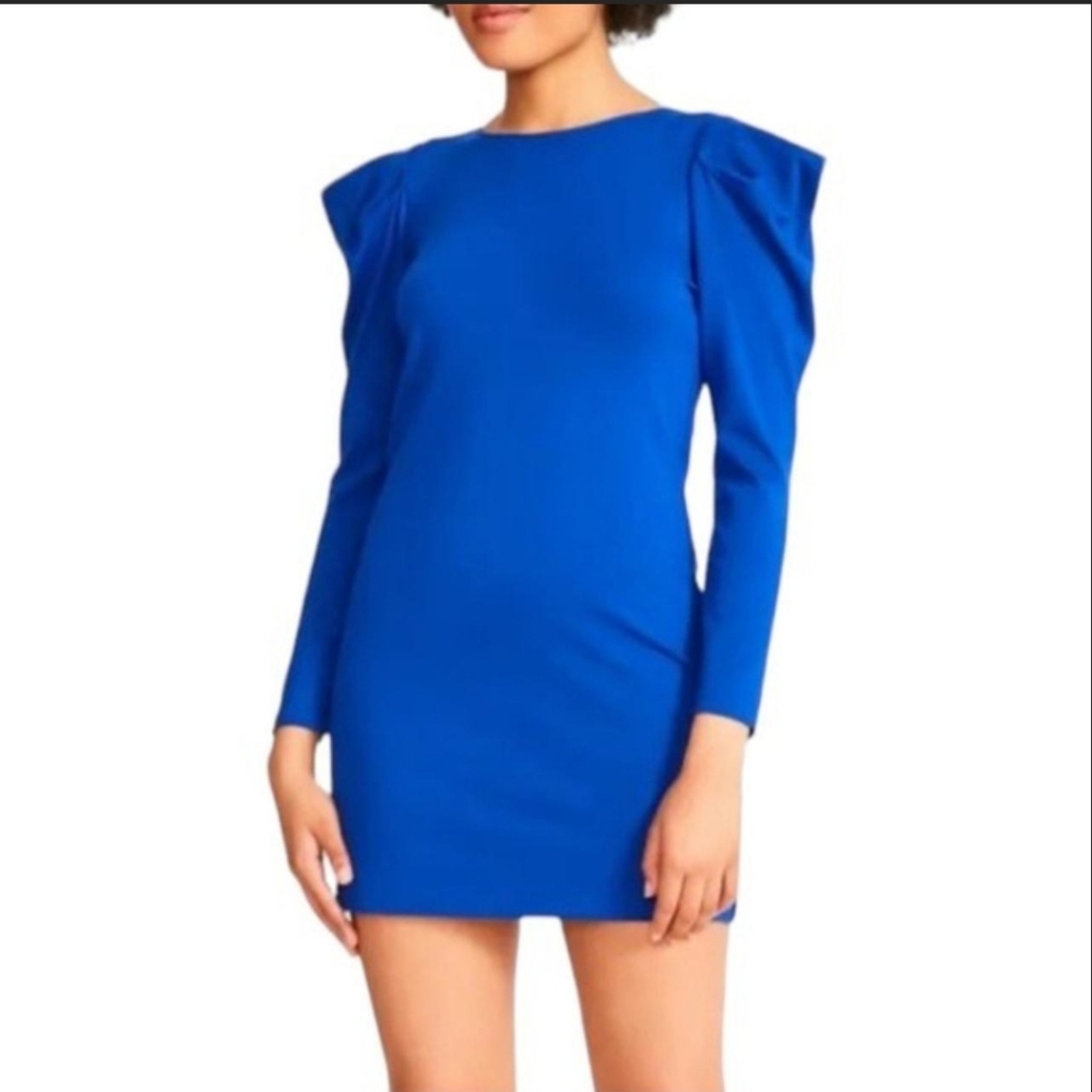 BB Dakota Spill the Tea Womens Small Royal Blue Dress Size L
